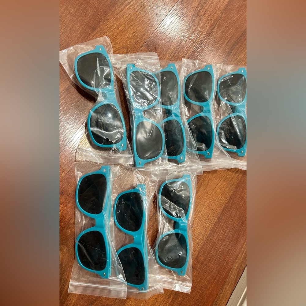 Lot of Teal Blue Sunglasses - 8 Pairs